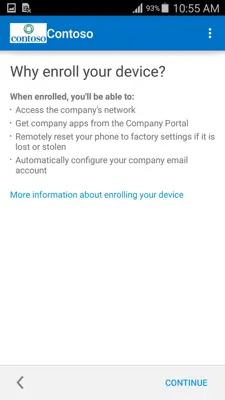 Company Portal android App screenshot 2